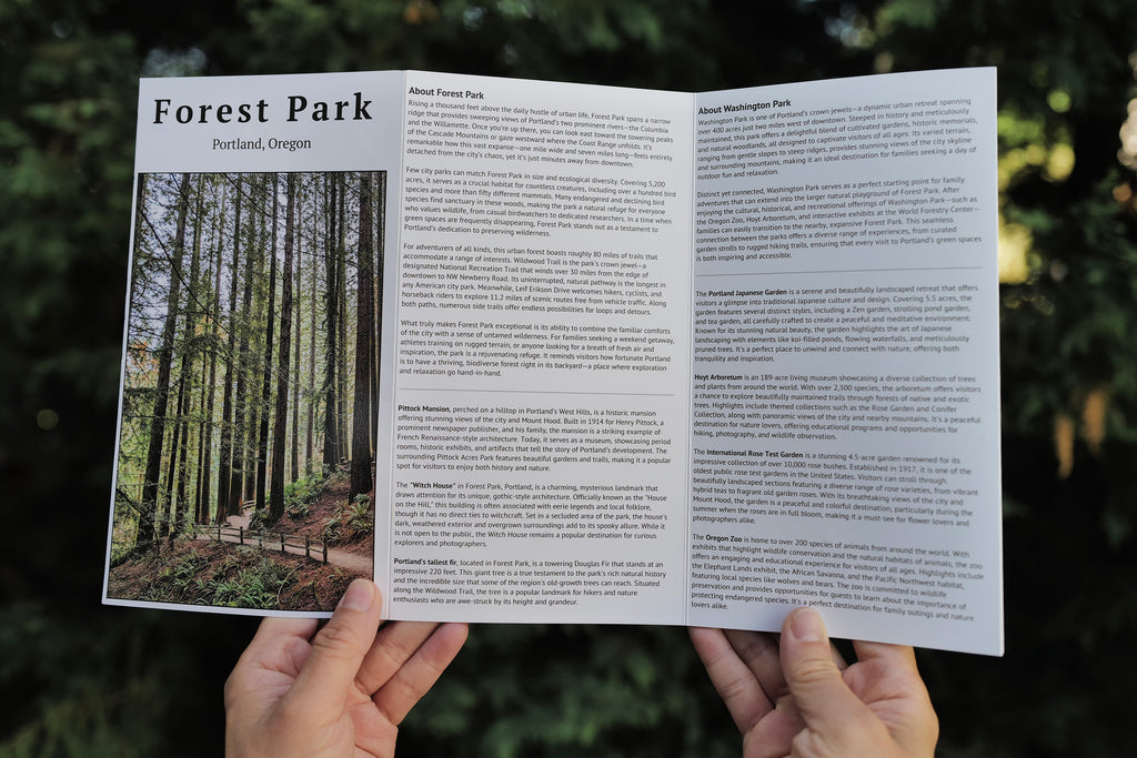 Forest Park Trail Map (Adventure Map)